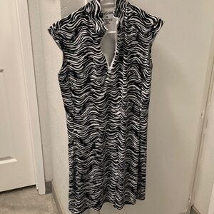 San Soleil UV 50 Zebra Print Women's Golf/Tennis dress size small